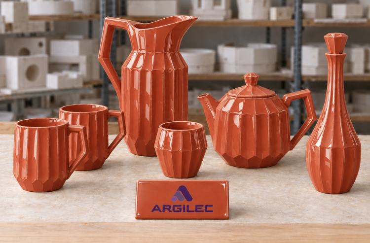 Argile pour coulage rouge